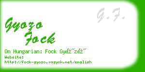 gyozo fock business card